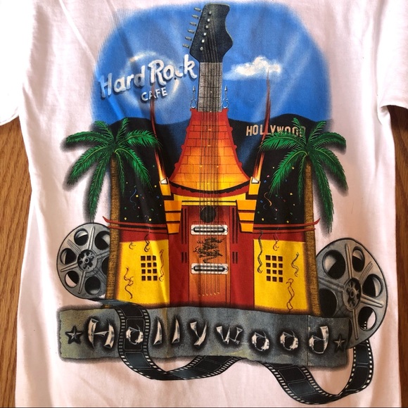 NWT Hard Rock Cafe Hollywood Tee XS - Picture 2 of 10